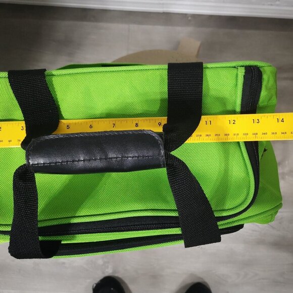 Tracker Lime Green Zip Closure Overnight/Travel/Carry On Bag - Picture 9 of 10